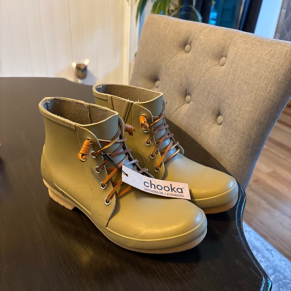 Chooka green Lace-Up Boots